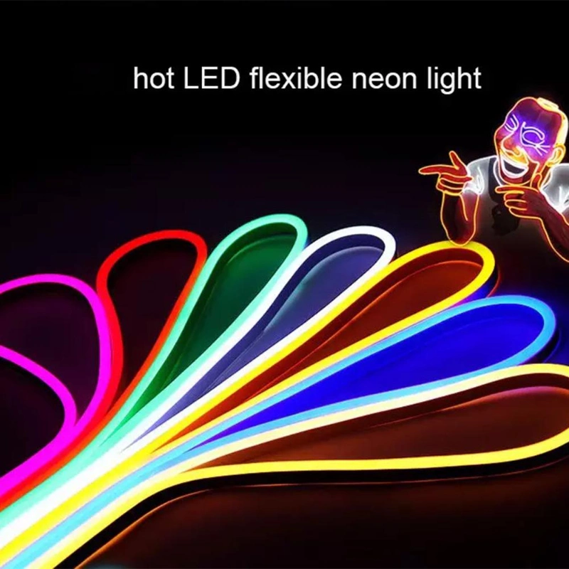 12V/24V Waterproof IP67 8*16mm Silicone LED Neon Light SMD2835 Flexible Neon Strip Flex for Decoration