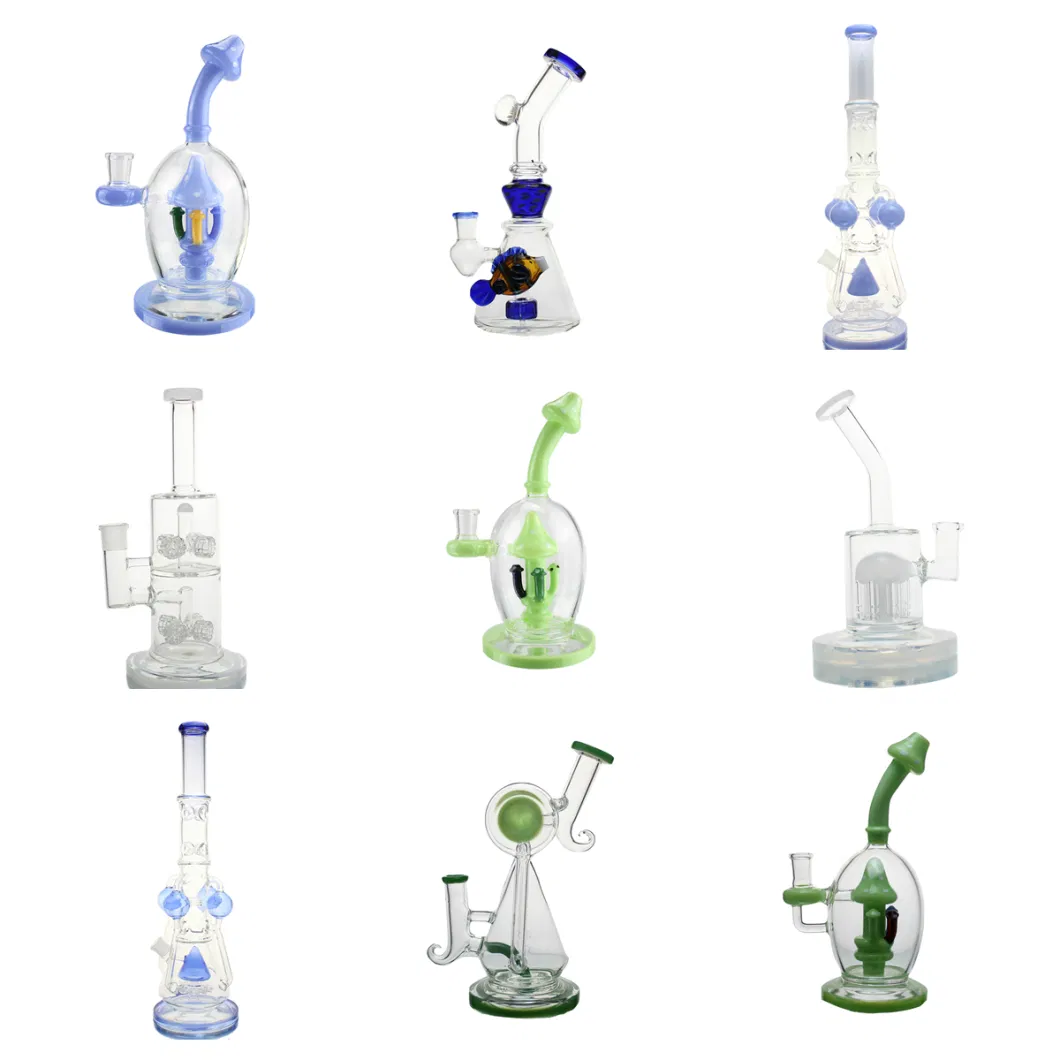New Product Glass Smoking Water Pipe Glass Bubbler Multicolored