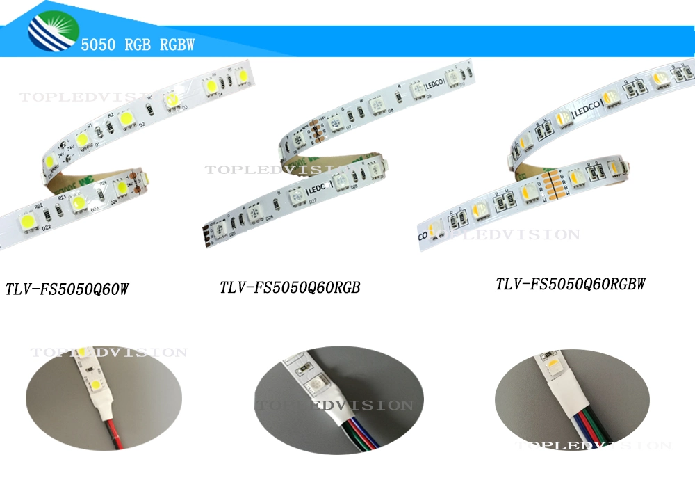 RGB LED Kits/Tape Light SMD5050 LED Strip 60LED/M 14.4W/M