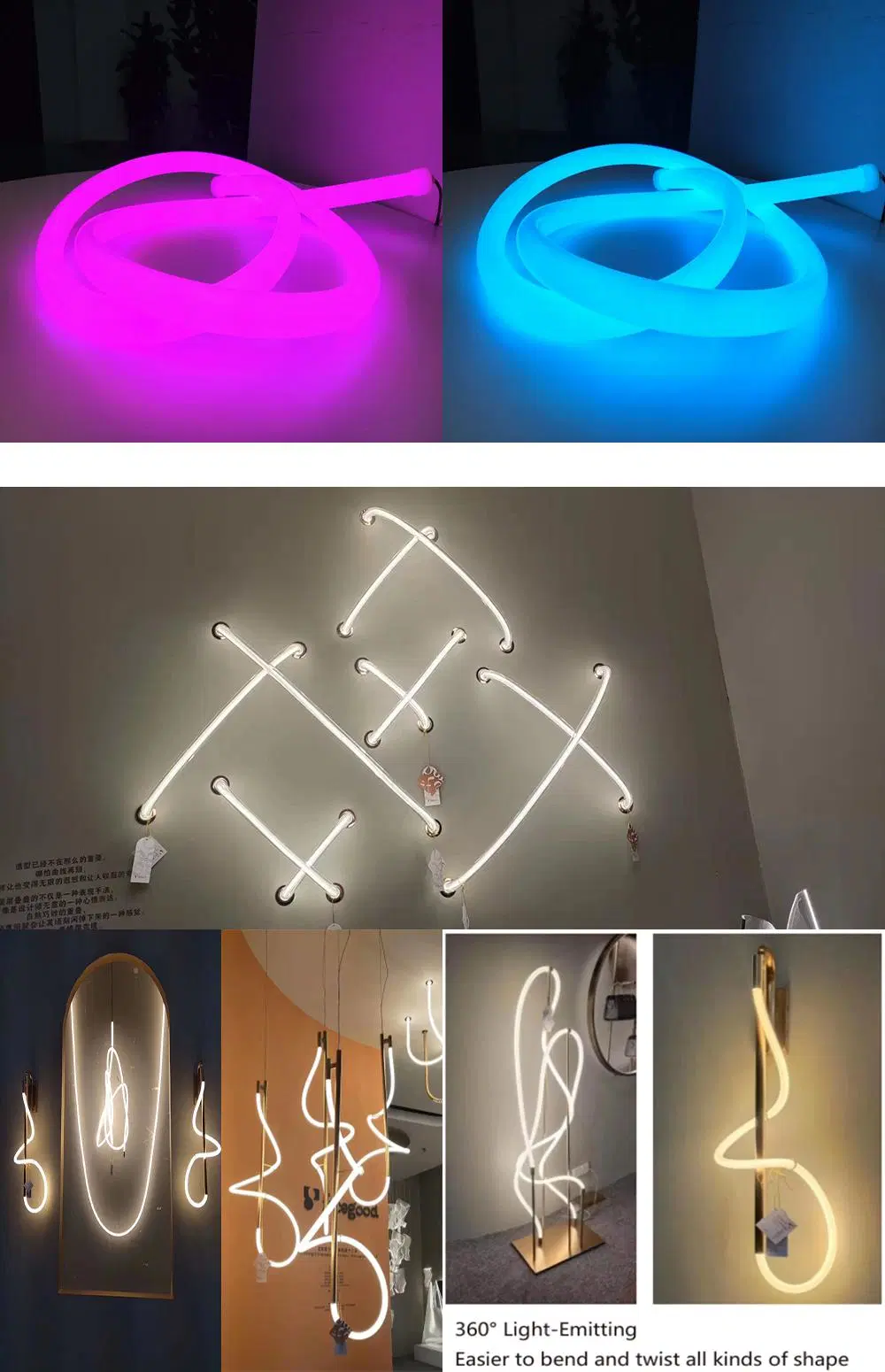 DC24/12V IP67 Waterproof Outdoor Use Neon Flexible LED Strip Light for Decoration