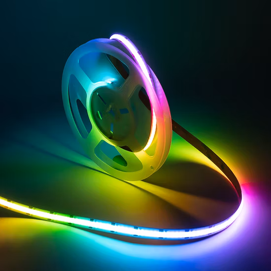 Commercial Dream Full Color RGBW DC12V 24V Magic Digital No Light Point Rgbic Soft 768/M Smart Addressable RGB COB LED Strips