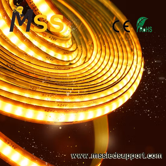 2022 New Develop Economical Durable 336LEDs/M DC24V 8mm 8W/M 3000K 6000K Flexible COB LED Strip